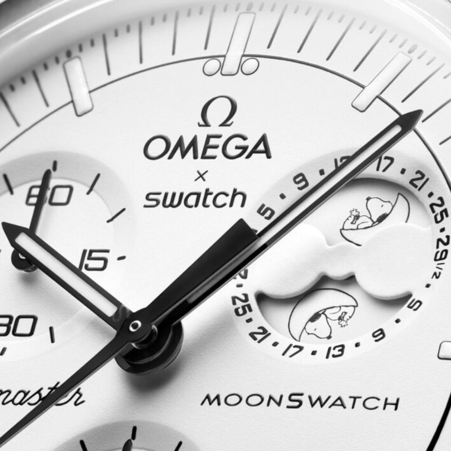 Swatch x Omega Bioceramic Moonswatch Mission to Moonphase Snoopy