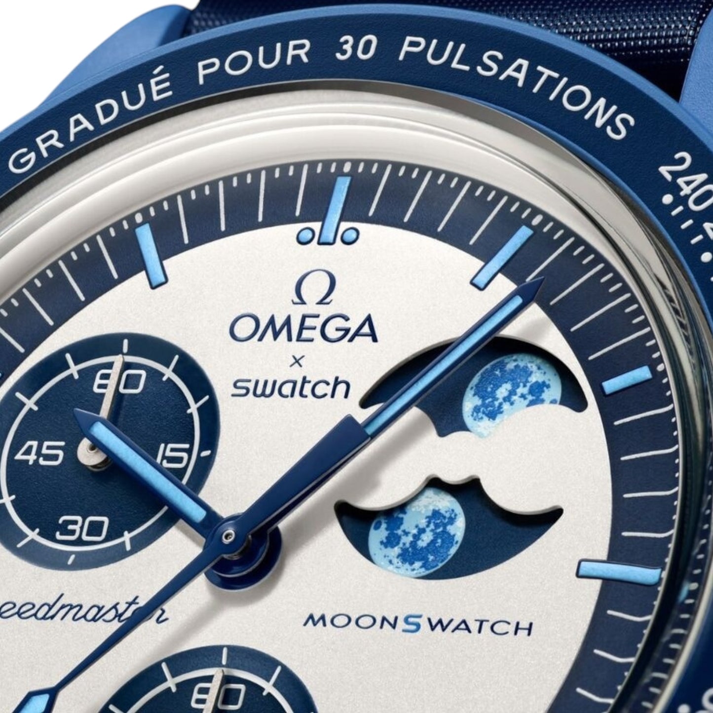 Swatch x Omega Bioceramic Moonswatch Mission to the Super Blue Moonphase