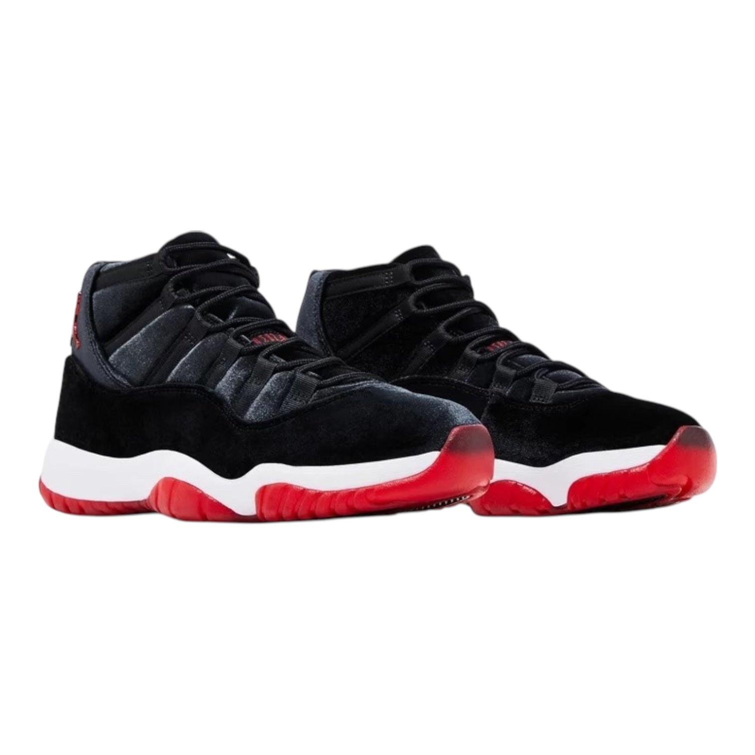 Jordan 11 Retro Bred Velvet (Women's) - The Flyest Kicks